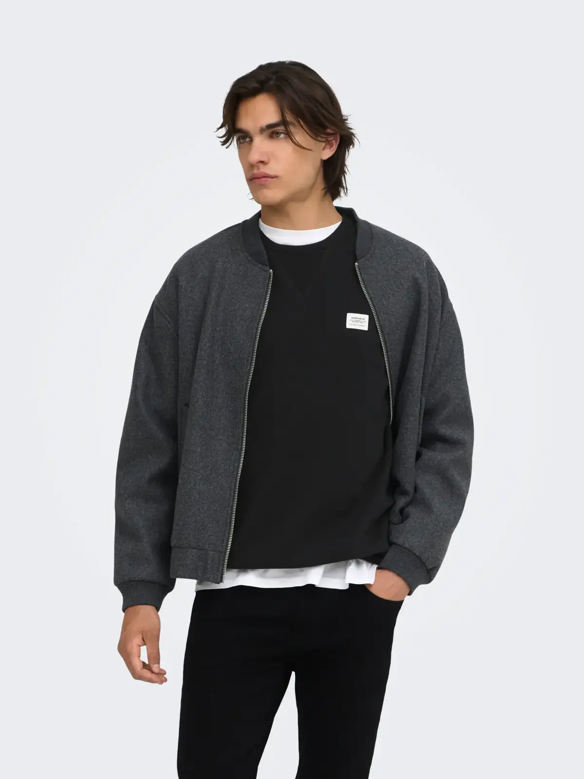Only&Sons Erkek Sweatshirt 22033193 Siyah