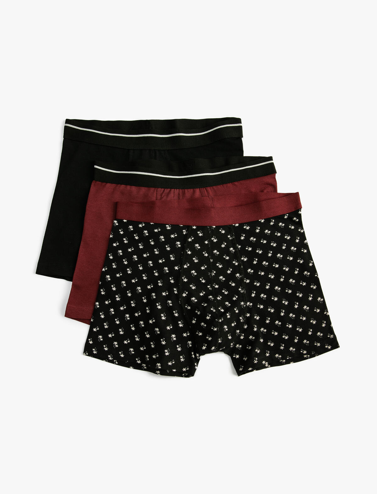 Koton Boxer 4WLM90016MK Siyah Desenli