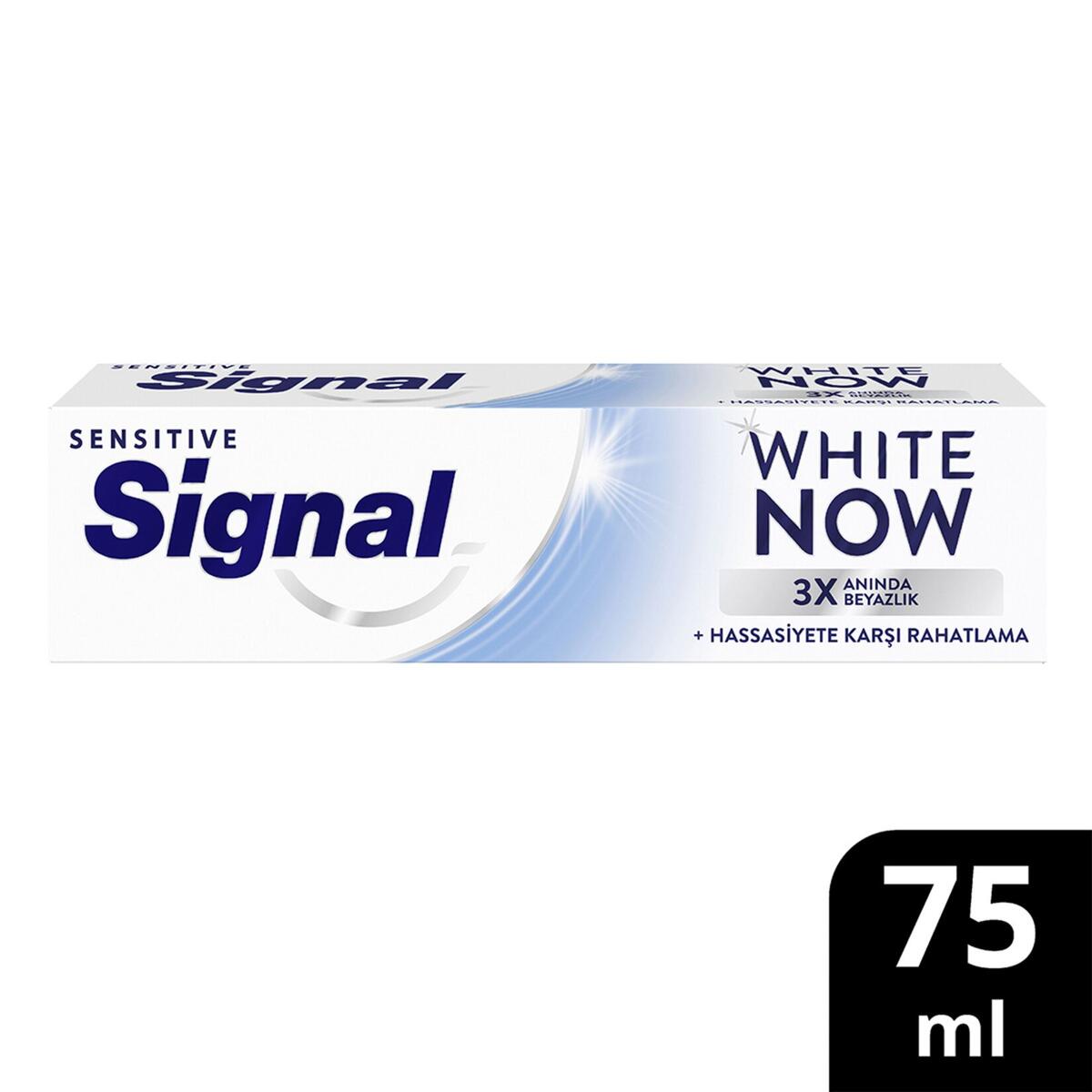 Signal Diş Macunu White Now Sensitive X3 Anında Beyaz. 75Ml