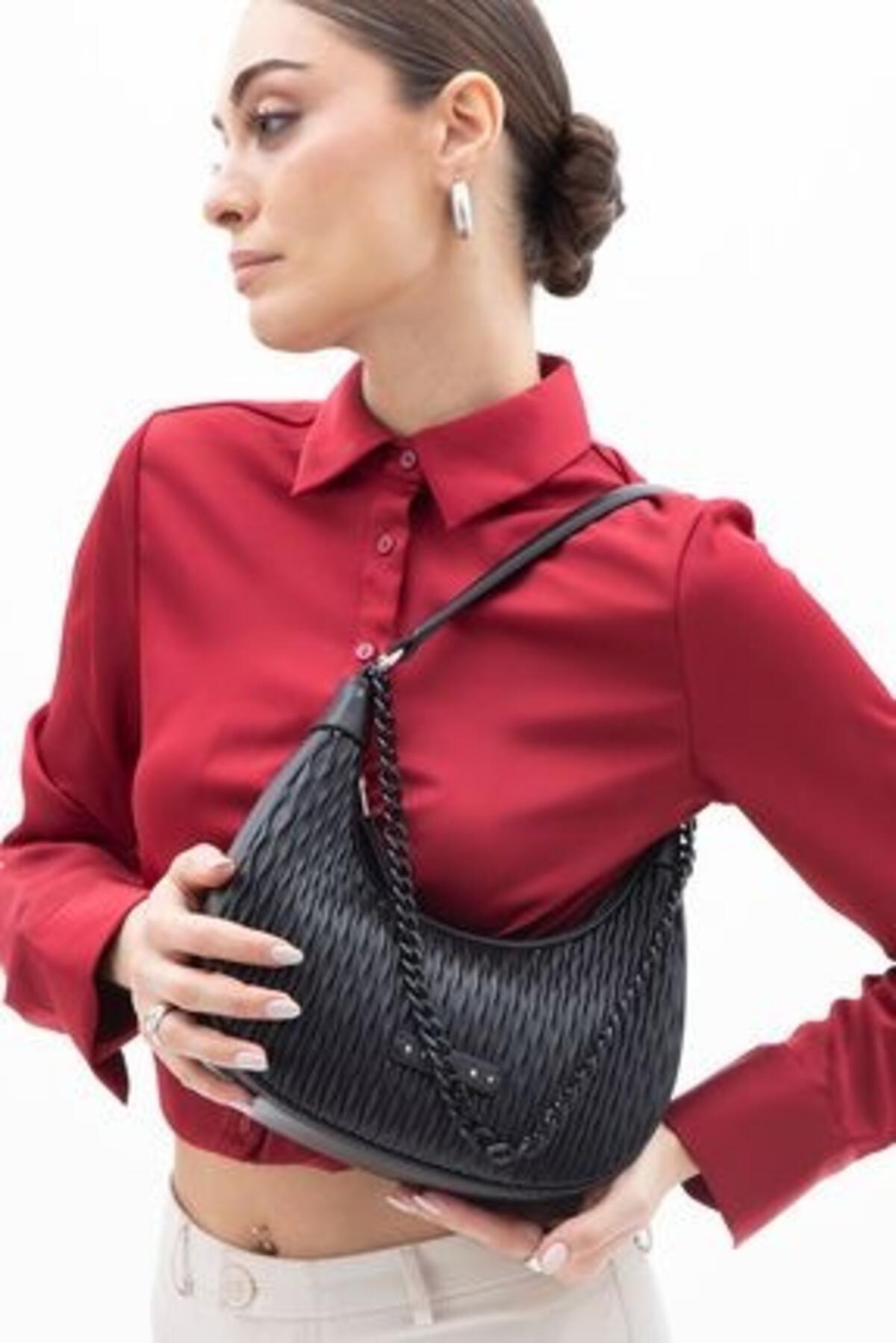 Sisley Kadın Kol Çantası SLY_208 Siyah