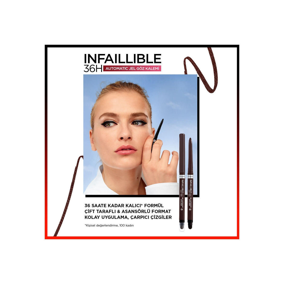 Loreal Paris Eyeliner İnfaillible Gel Auto No:260 Brown Dnm