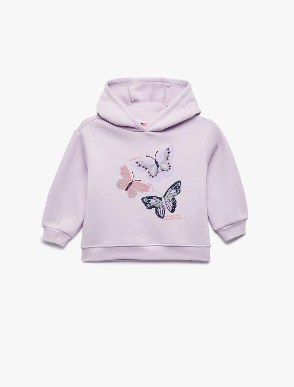 Koton Sweatshirt Kız Bebek 6WMG10022AK Lila