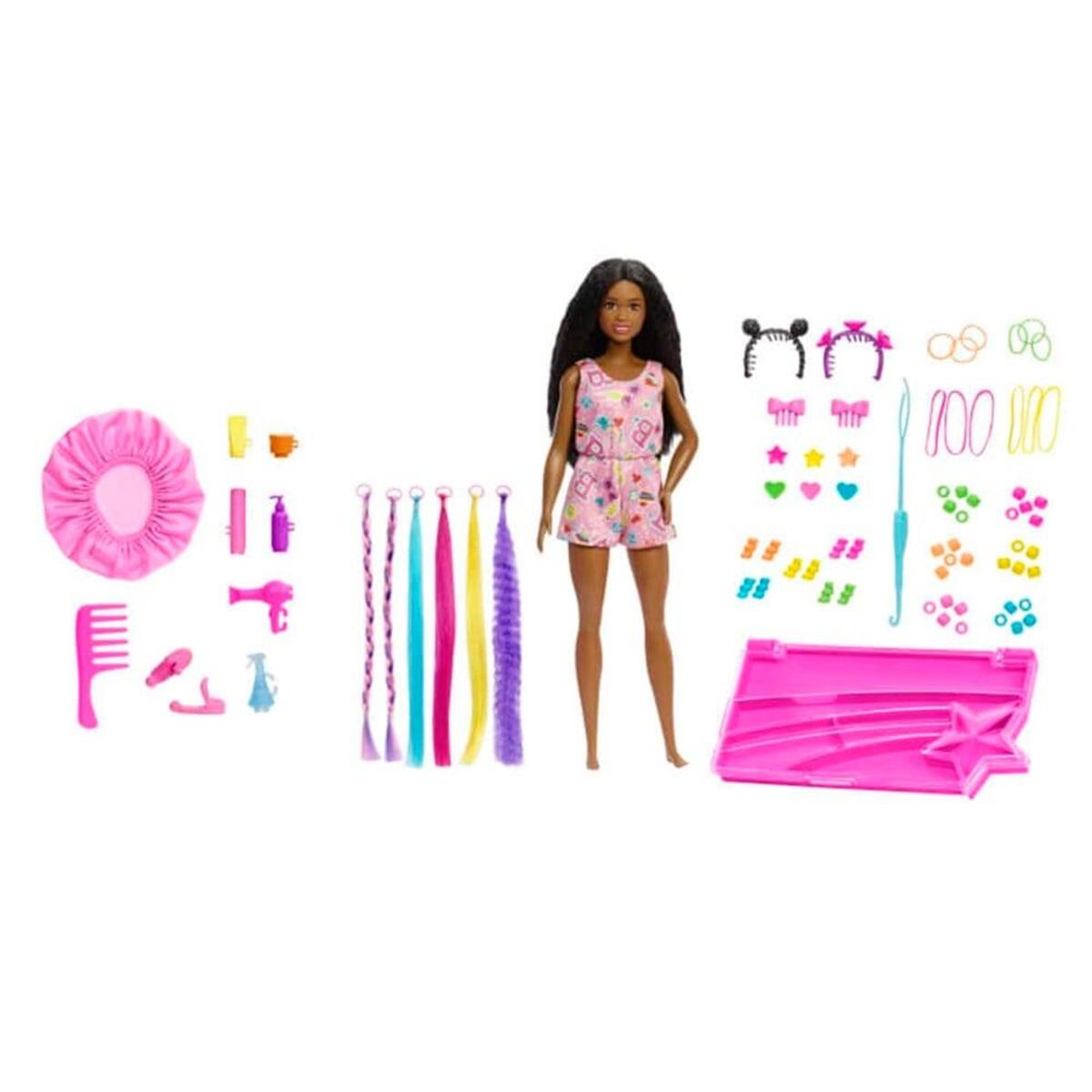 Barbie Bebek Brooklyn Eğlenceli Saçlar Oyun Seti MTL-HHM39