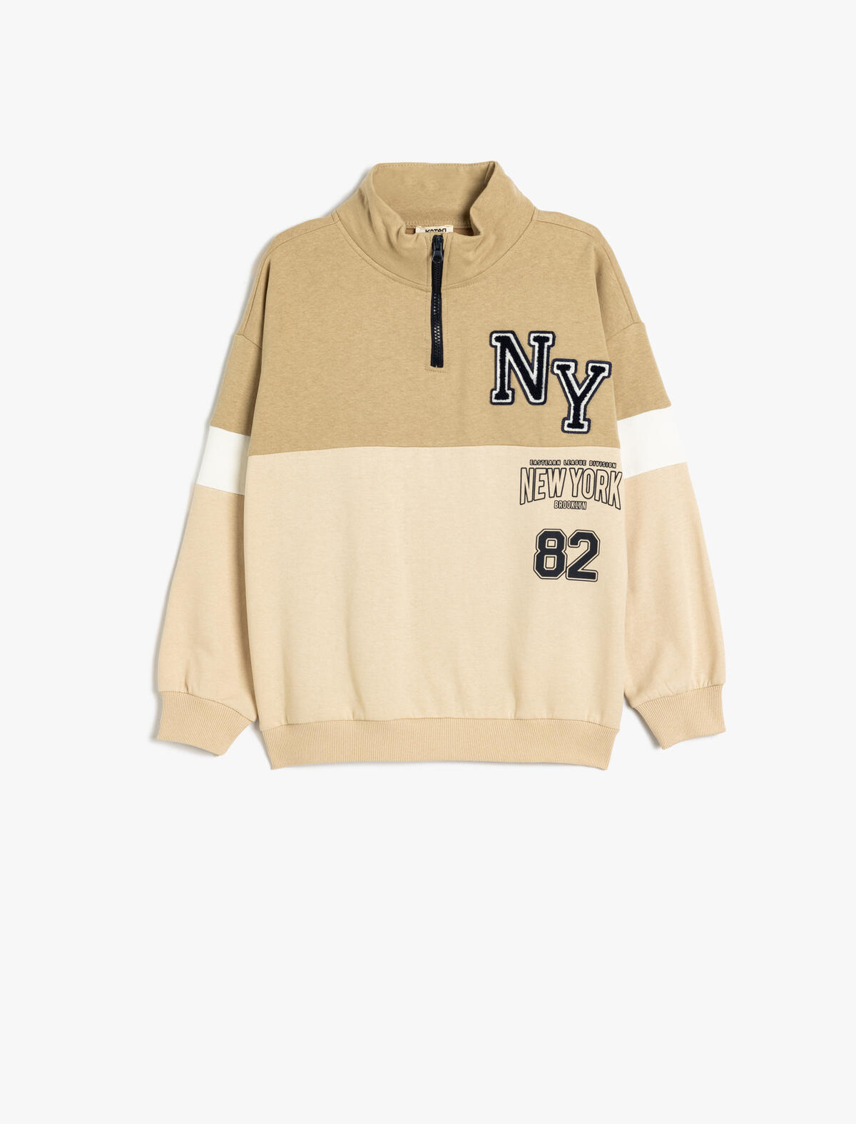 Koton Sweatshirt Erkek Çocuk 5WKB10228TK Deve Tüyü