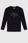 Benetton Tişört Erkek Çocuk BNT-B23339 26063 Siyah