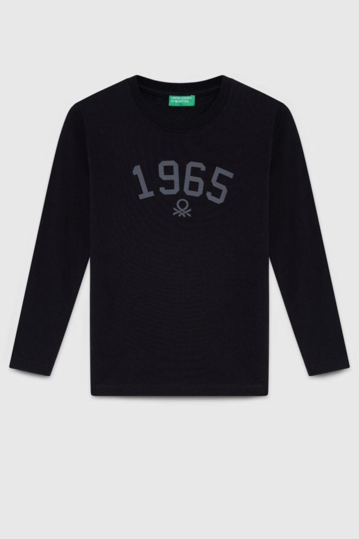 Benetton Tişört Erkek Çocuk BNT-B23339 26063 Siyah