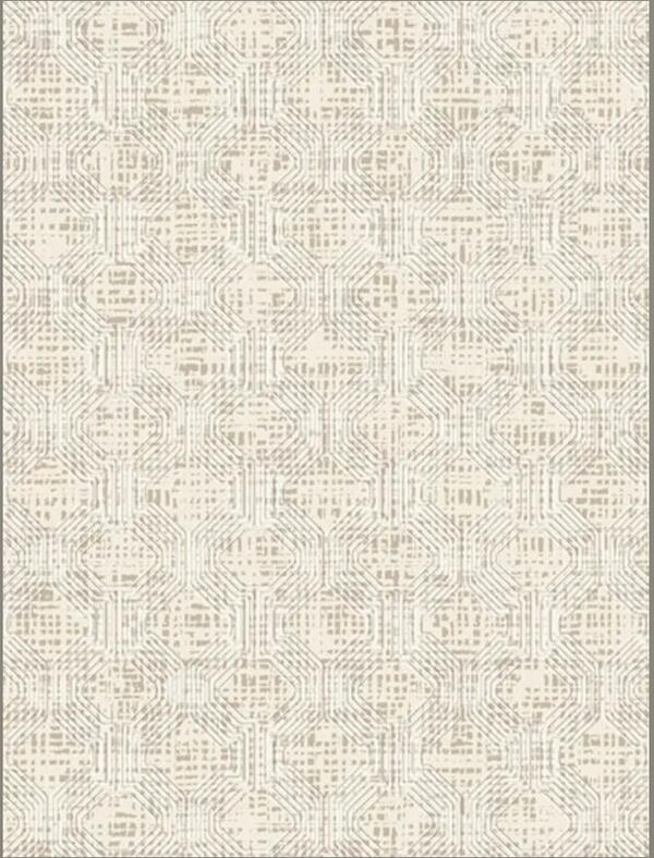 Dinarsu Desenli Embos Yolluk 100 Cm Giona Krem