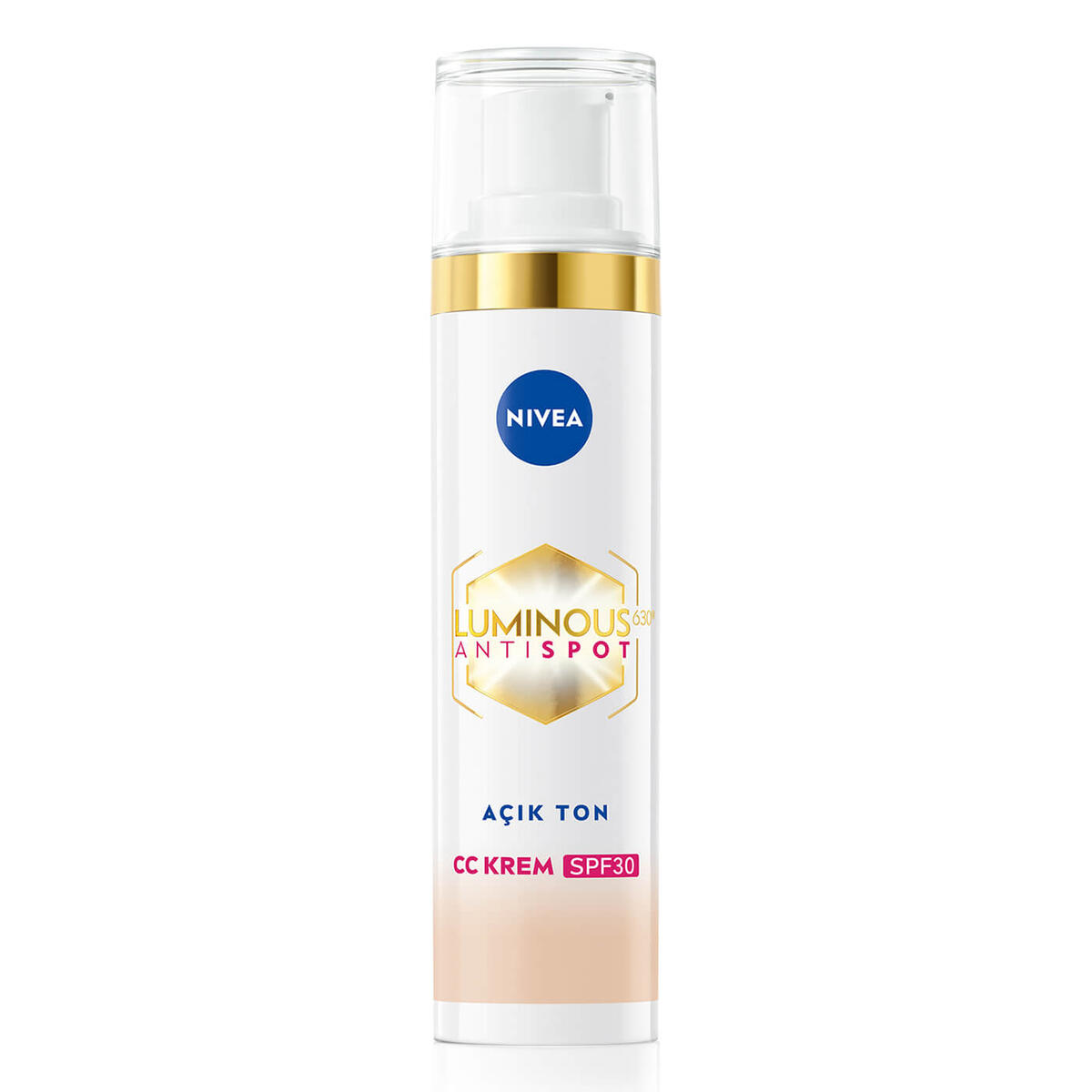 Nivea CC Yüz Kremi Luminous630 Koyu Leke Karşıtı SPF30 Açık Ton 40Ml
