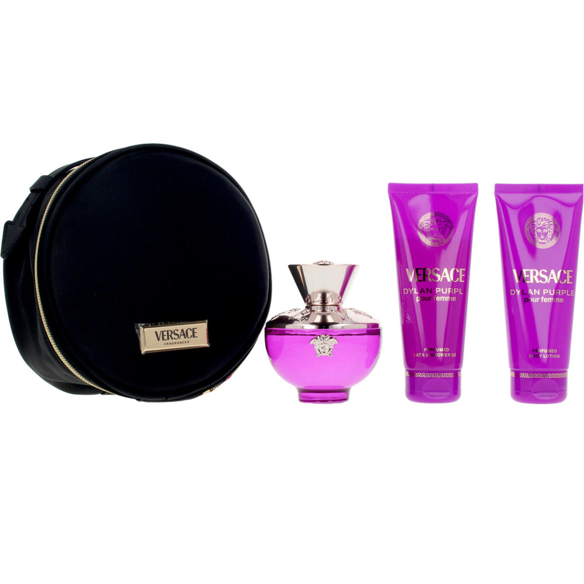 Versace Kadın Parfüm Seti Dylan Purple 100Ml Edp+Bl 100Ml+Sg 100Ml+Bag