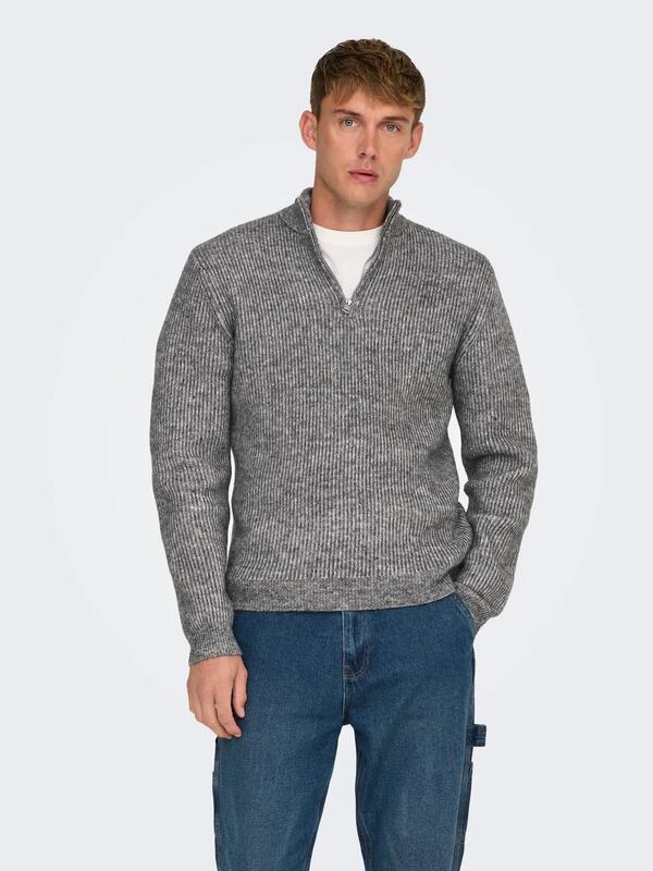 Only&Sons Kazak 22027686 Gri Melanj