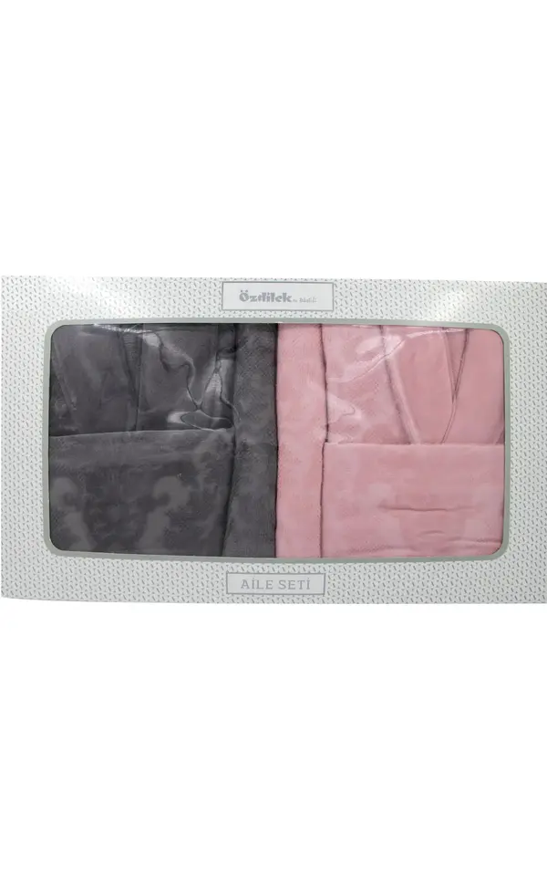Özdilek Aile Seti Curve Pembe-Antrasit