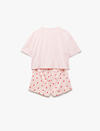 Koton Pijama Takımı 5SLK40039MK Pembe Desenli