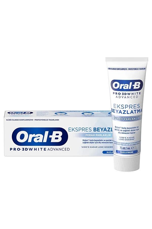 Oral-B Diş Macunu 3D White Express Beyazlatma Ferah 75Ml