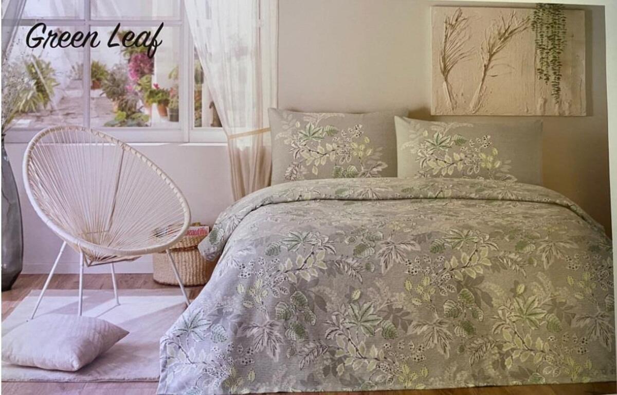Özdilek Pike Takımı Çift Kişilik Ranforce Green Leaf Yeşil