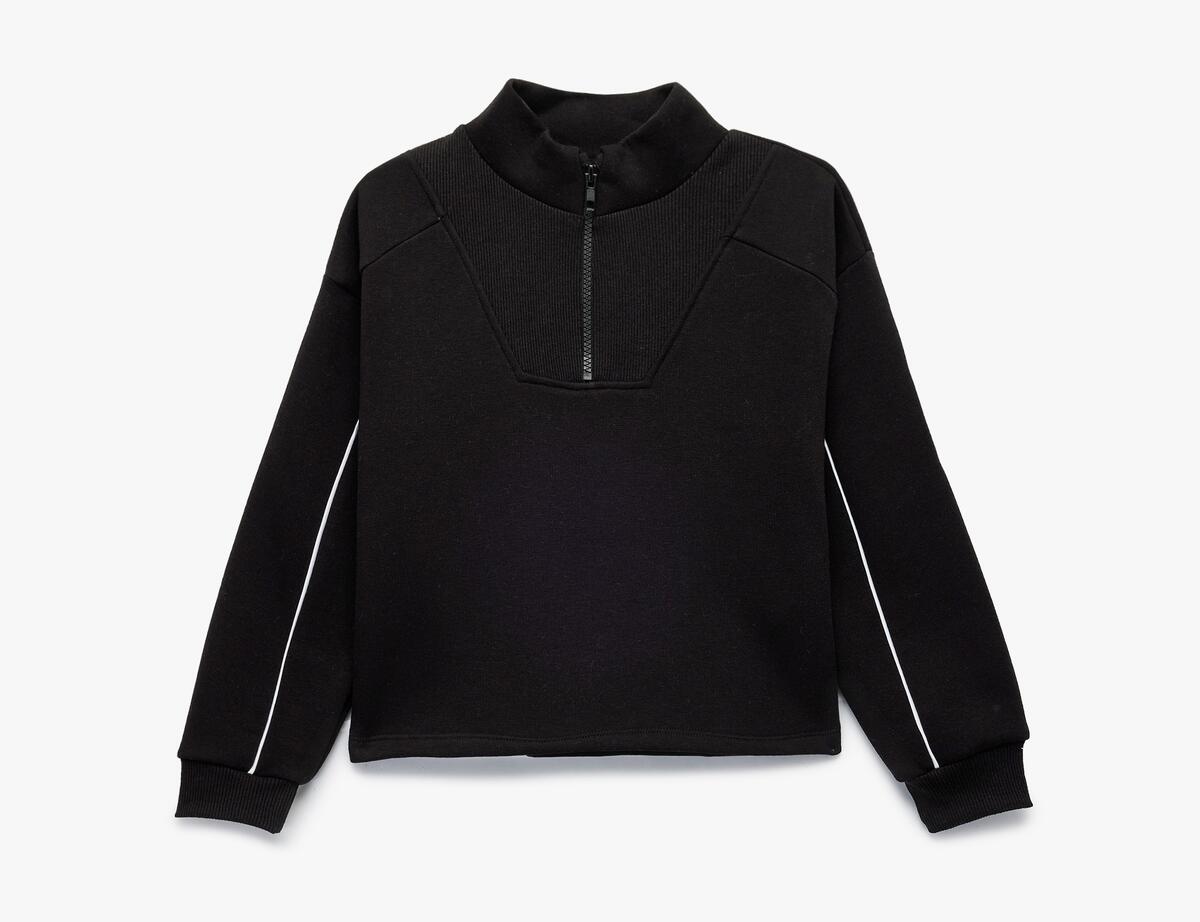 Koton Sweatshirt Kız Çocuk 6WKG10110AK Siyah Koton Sweatshirt Kız Çocuk 6WKG10110AK Siyah