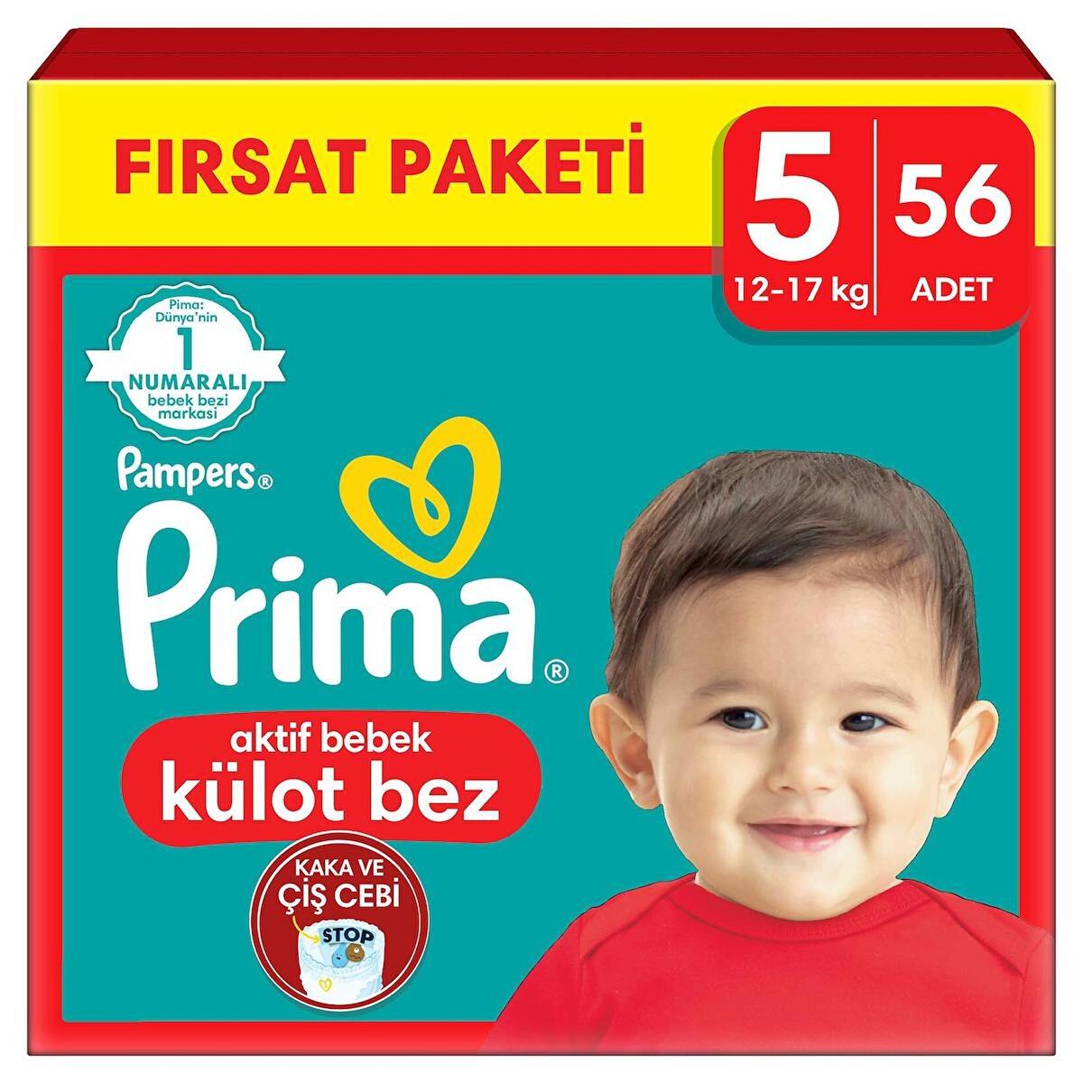 Prima Külot Bez Pants Junior Fırsat Paketi 5 Beden 56Lı