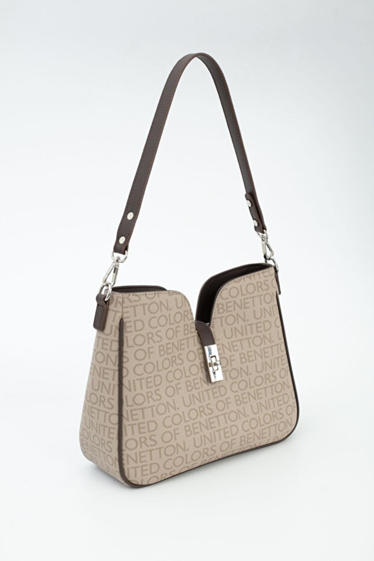 United Colors Of Benetton Kadın Kol Çantası BNT_1697 Taş-Kahve