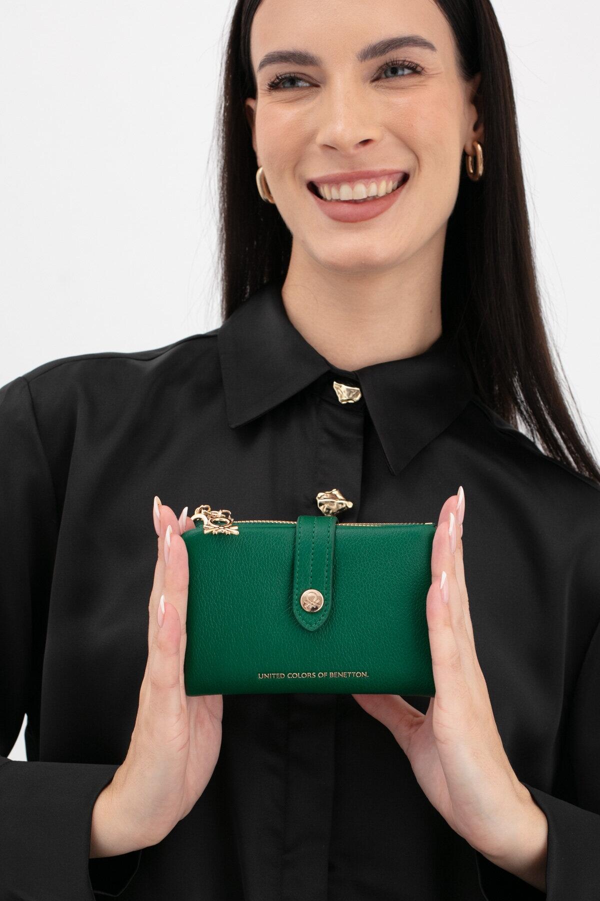 United Colors Of Benetton Kadın Cüzdan BNT_1630 Yeşil