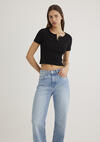 Mavi Tişört Crop M1611639-900 Siyah