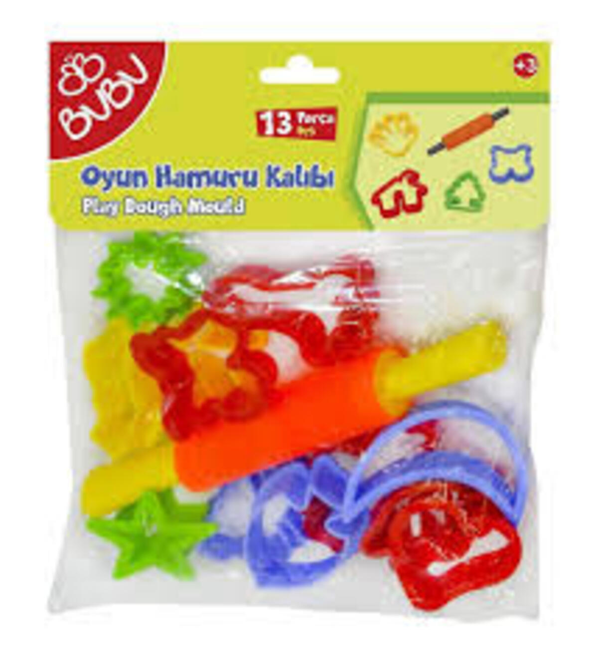 Bu-Bu Merdaneli Oyun Hamuru Kalıbı 13 Parça BUBU-HK0011