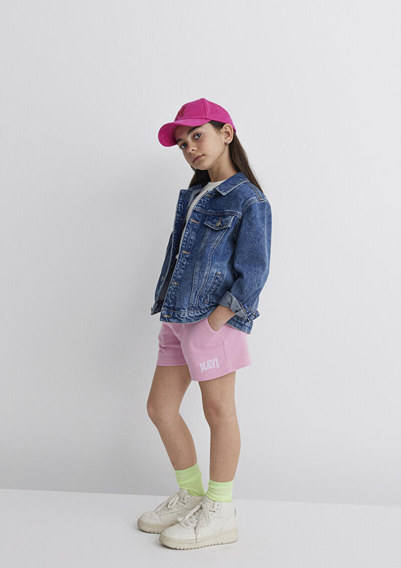 Mavi Şort Kız Çocuk M7410002-70972 Pembe