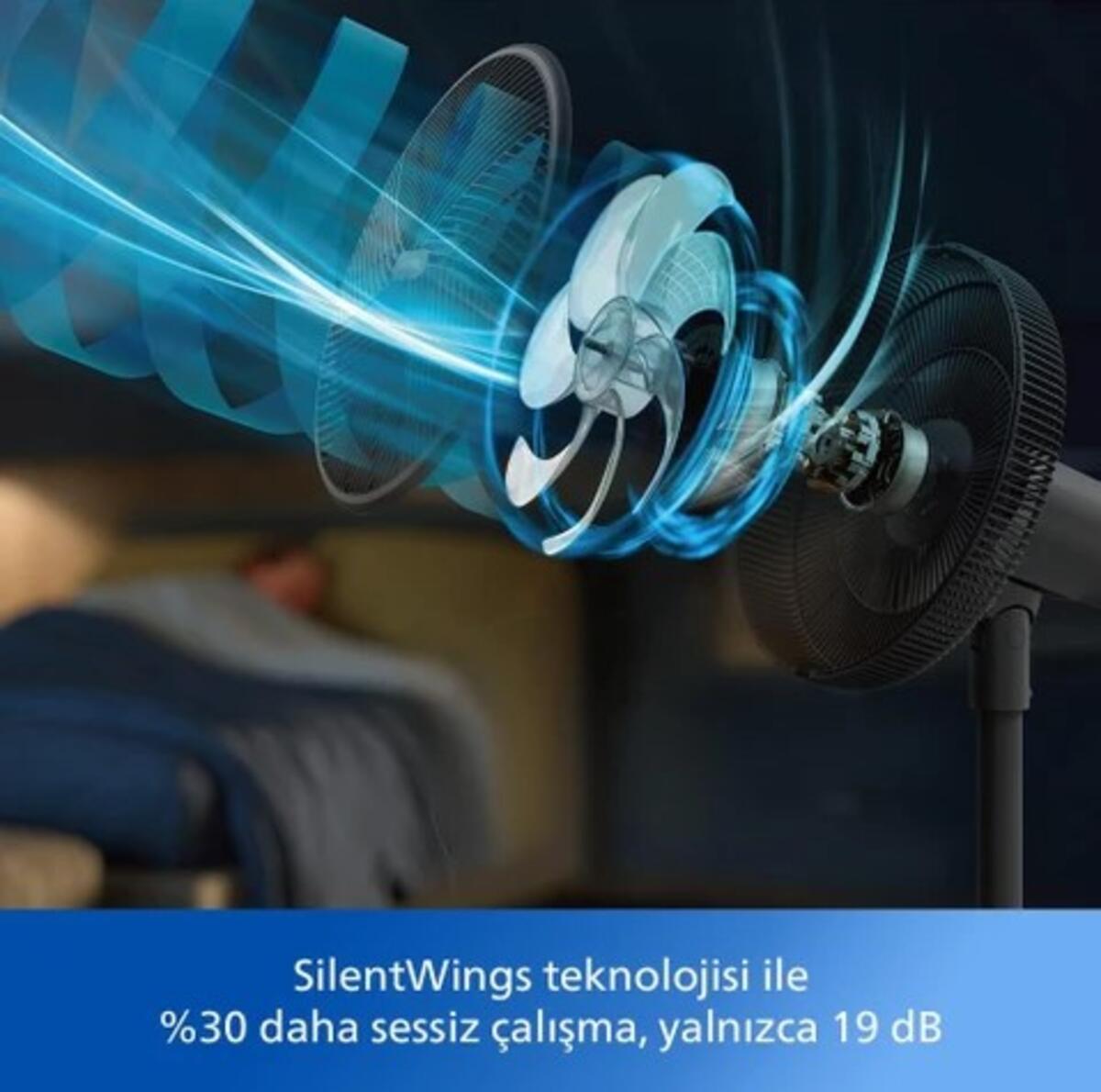 Philips Vantilatör Weu/Eeu Pedestal Dıg Cx3550/01 Siyah