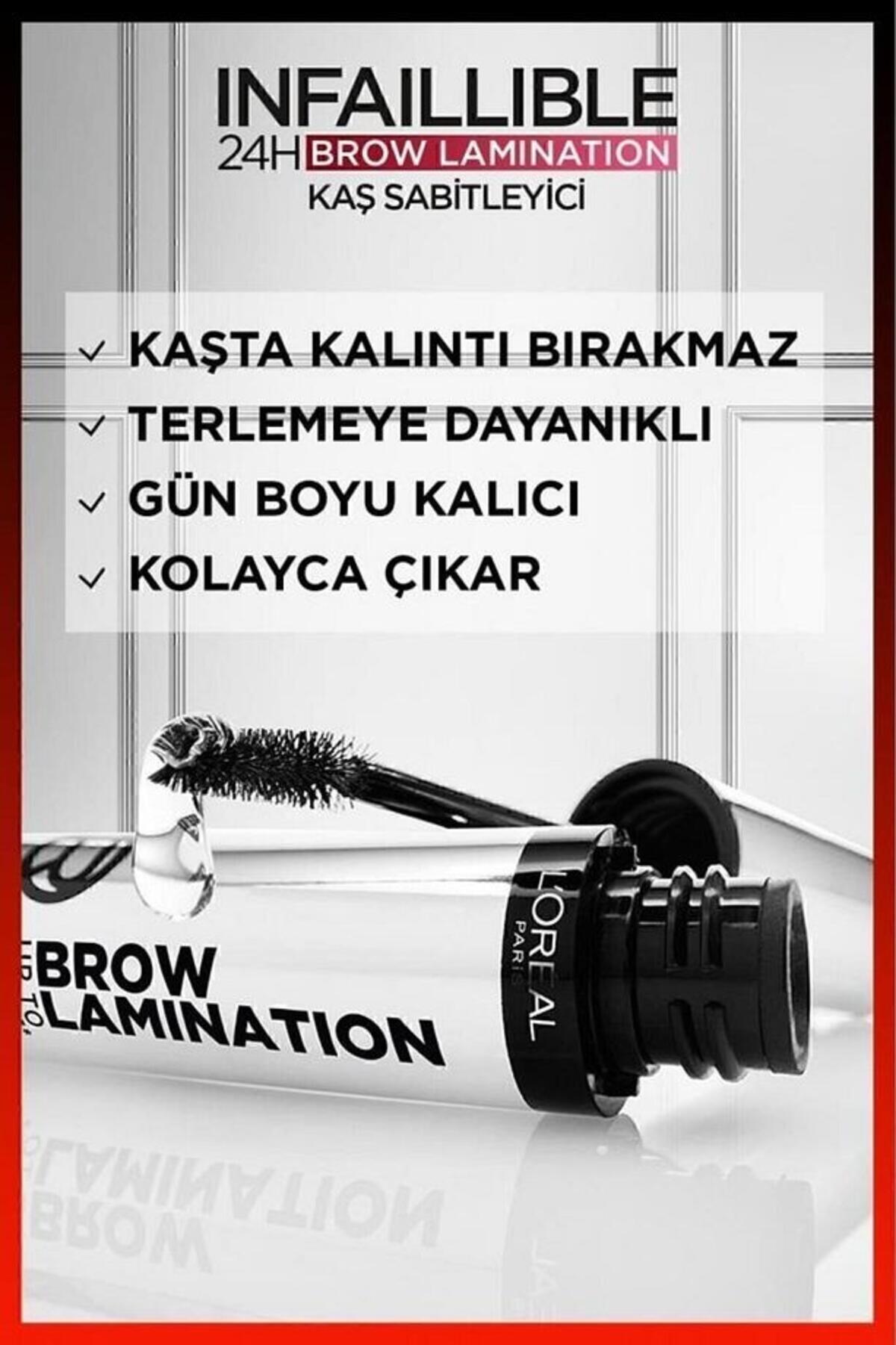 Loreal Paris Kaş Sabitleyici Infaillible 24H Brow Lamination Şeffaf