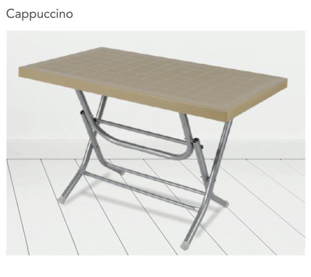 Comfort Masa Köknar Kırma Metal Ayak Ct050 70*120 Cappuccino