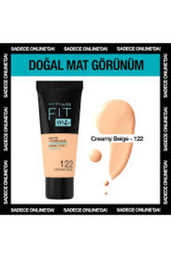 Maybelline Fondöten Fit Me Matte&Poreless No:122