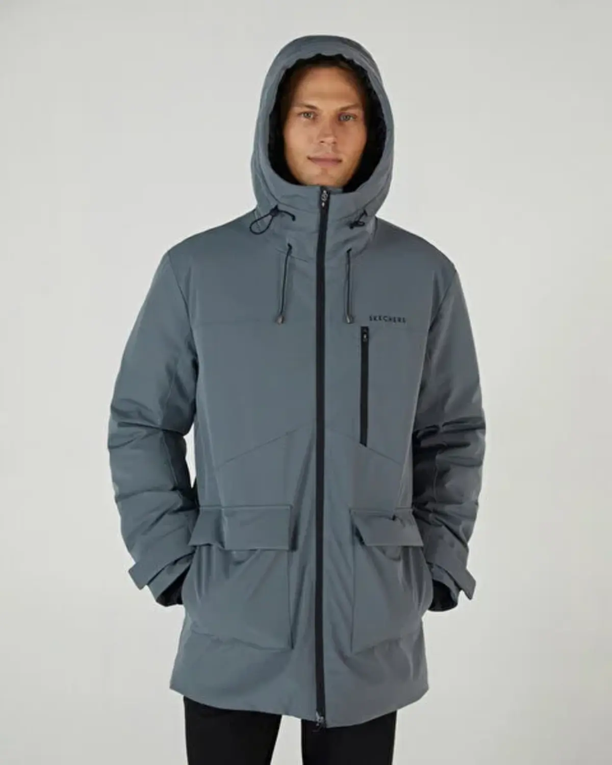 Skechers M Outerwear Coated Jacket S242049-003 Antrasit