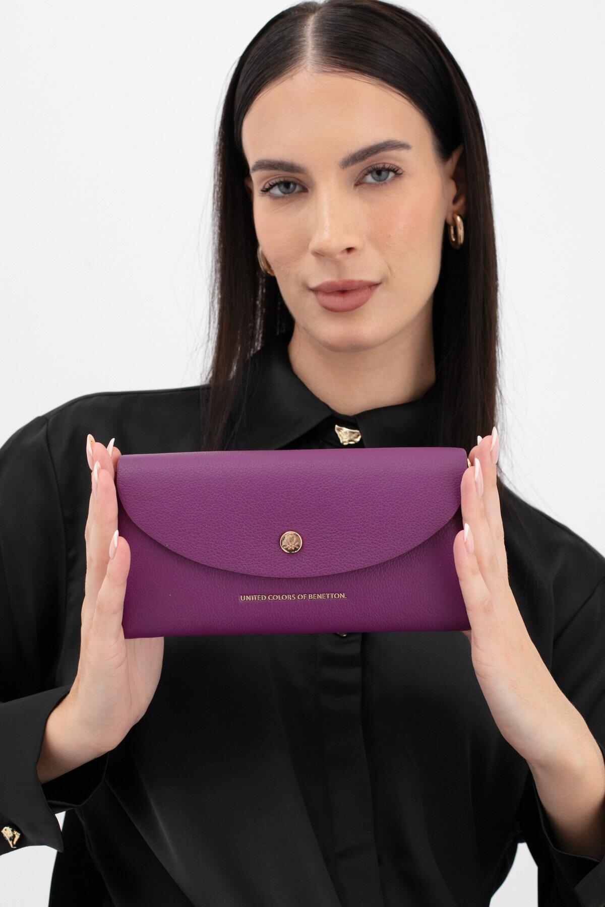 United Colors Of Benetton Kadın Cüzdan BNT_1633 Mürdüm