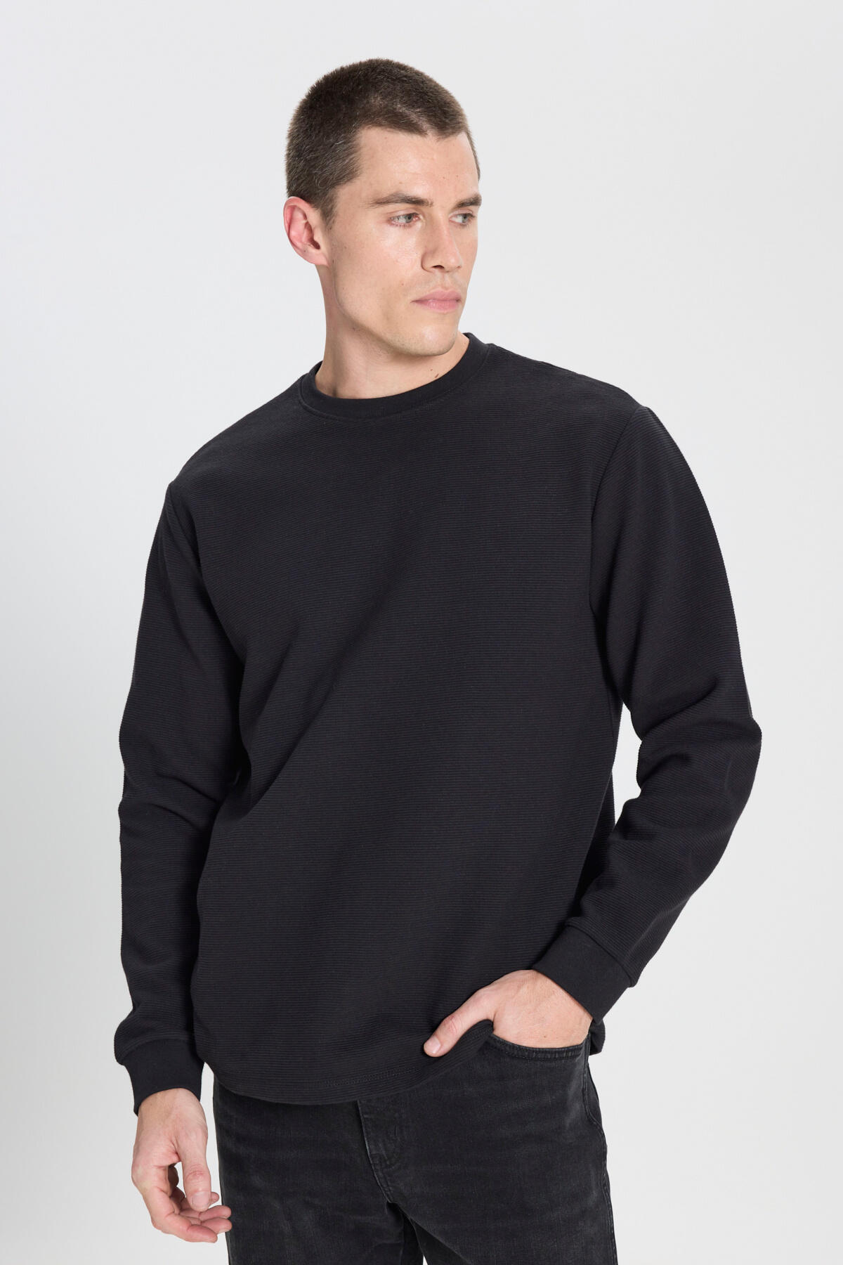 Wrangler Sweatshirt W242501001 Siyah