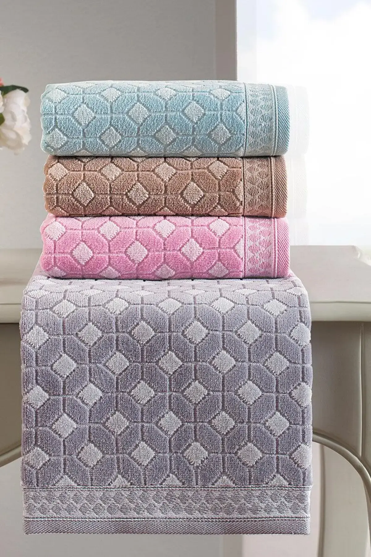 Özdilek Banyo Havlusu 90*150 Decora Gri