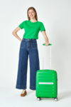 United Colors Of Benetton Valiz BNT1000-03 Yeşil Küçük Boy