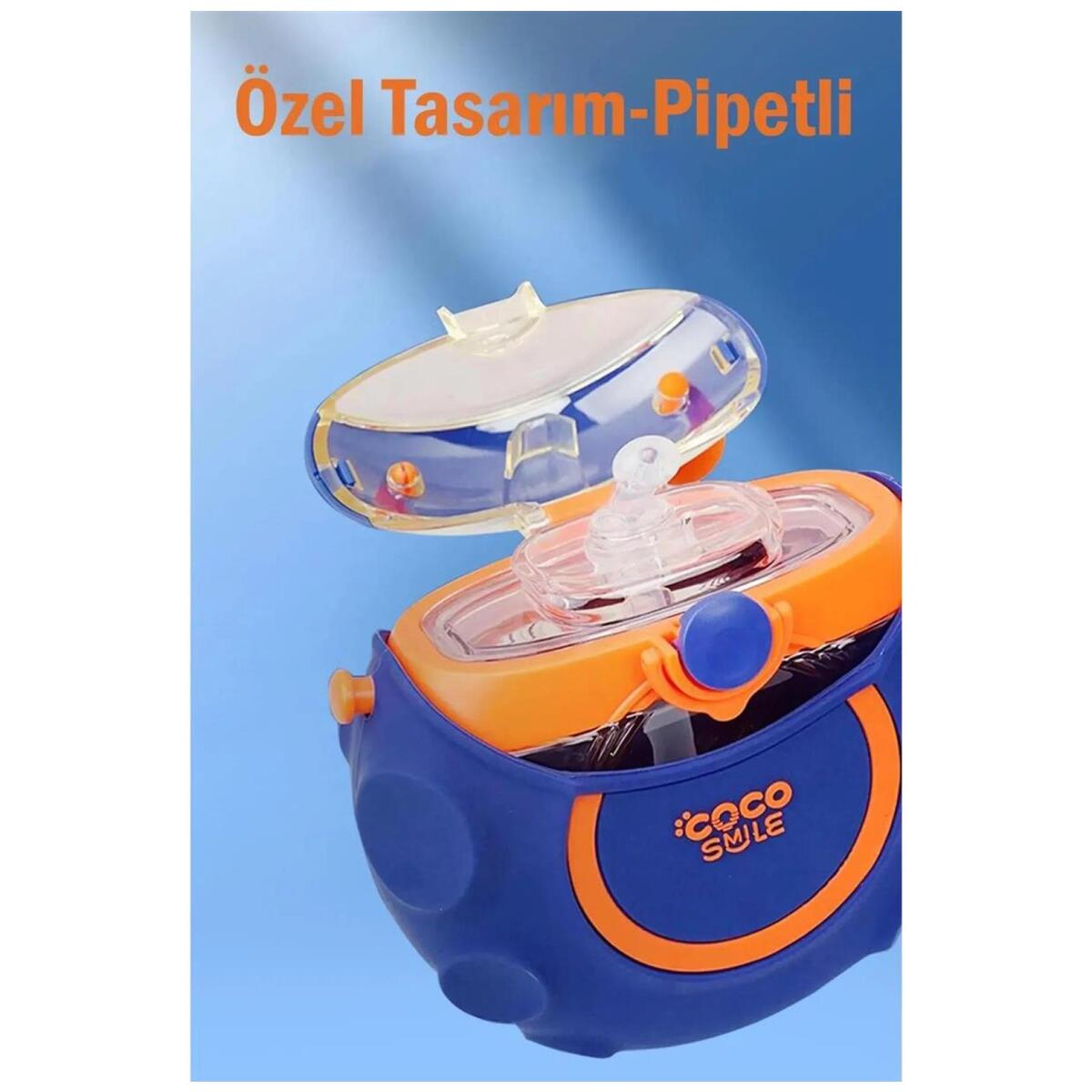 Cocosmıle Silikon Kılıflı Trıtan Matara 630 Ml Cs0006 Mavi