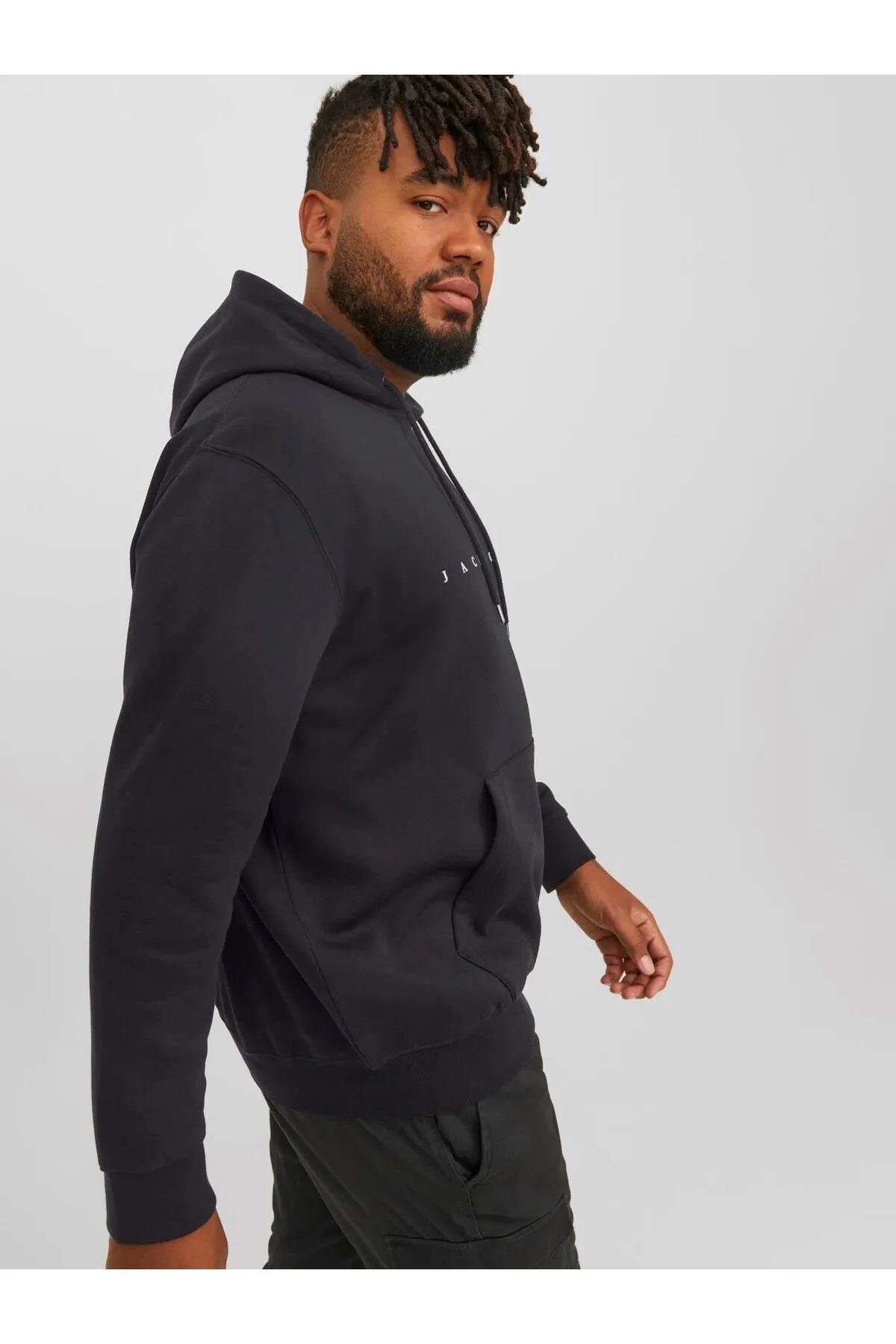 Jack&Jones Plus Sweatshirt 12243527 Siyah