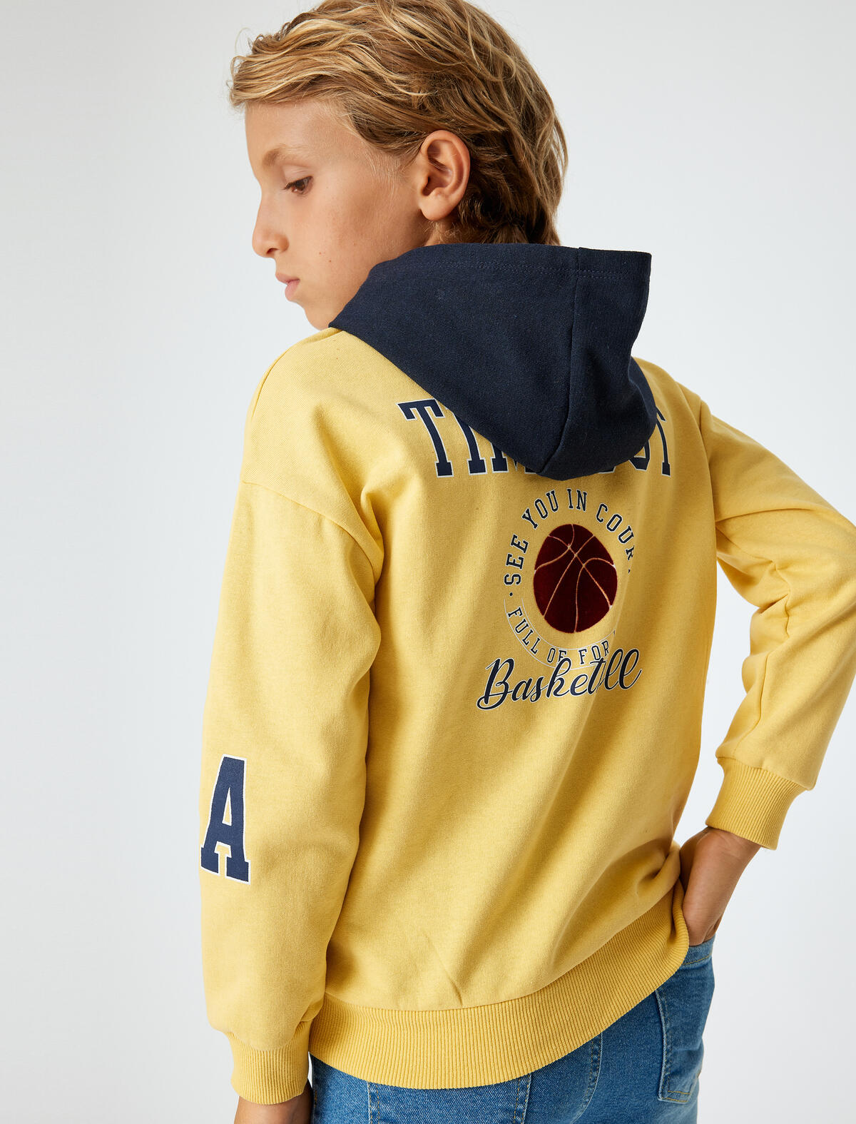 Koton Sweatshirt Erkek Çocuk 5WKB10189TK Hardal