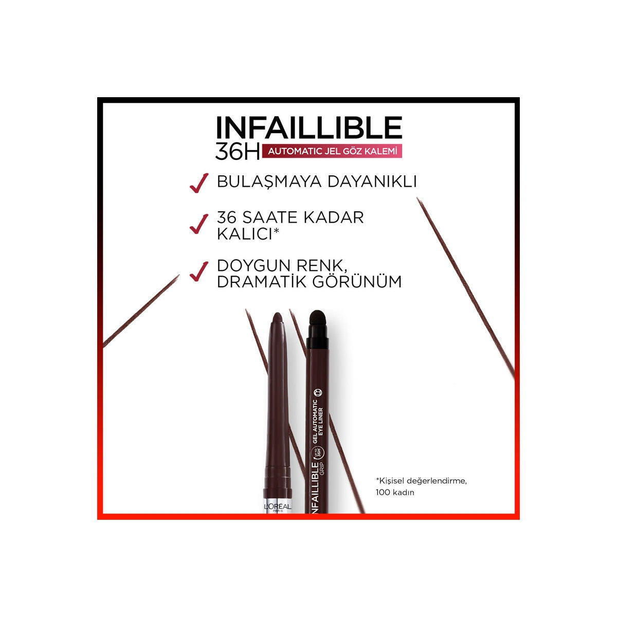 Loreal Paris Eyeliner İnfaillible Gel Auto No:260 Brown Dnm