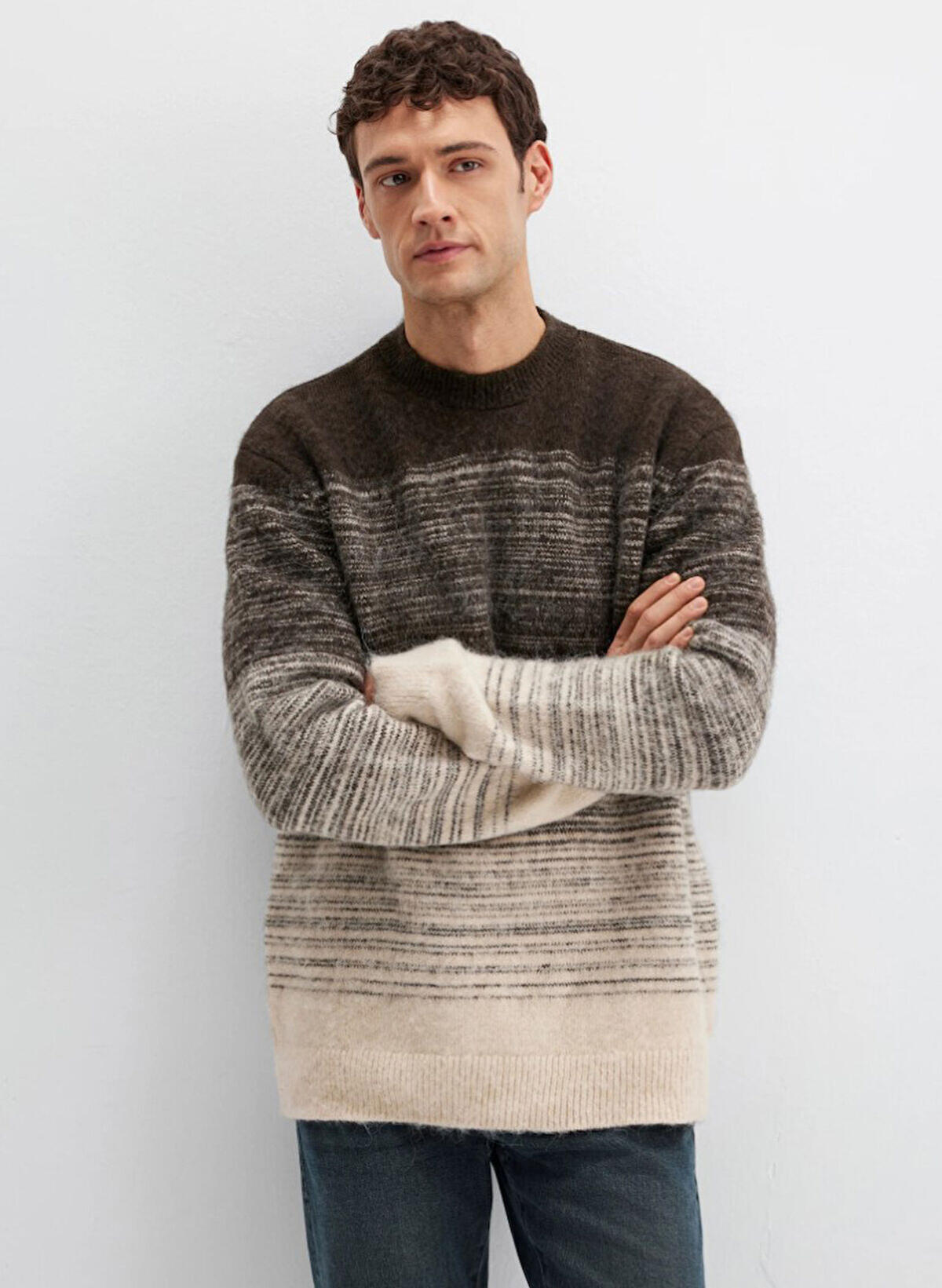 Mavi Erkek Kazak M0710381-70251 Kahve