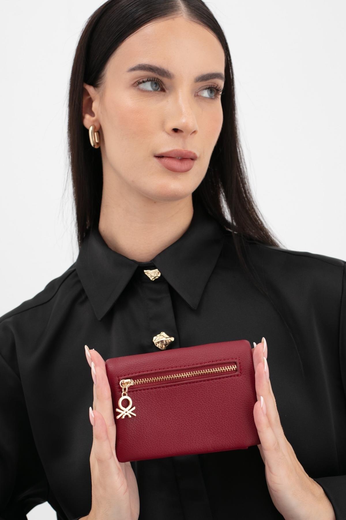 United Colors Of Benetton Kadın Cüzdan BNT_1632 Bordo