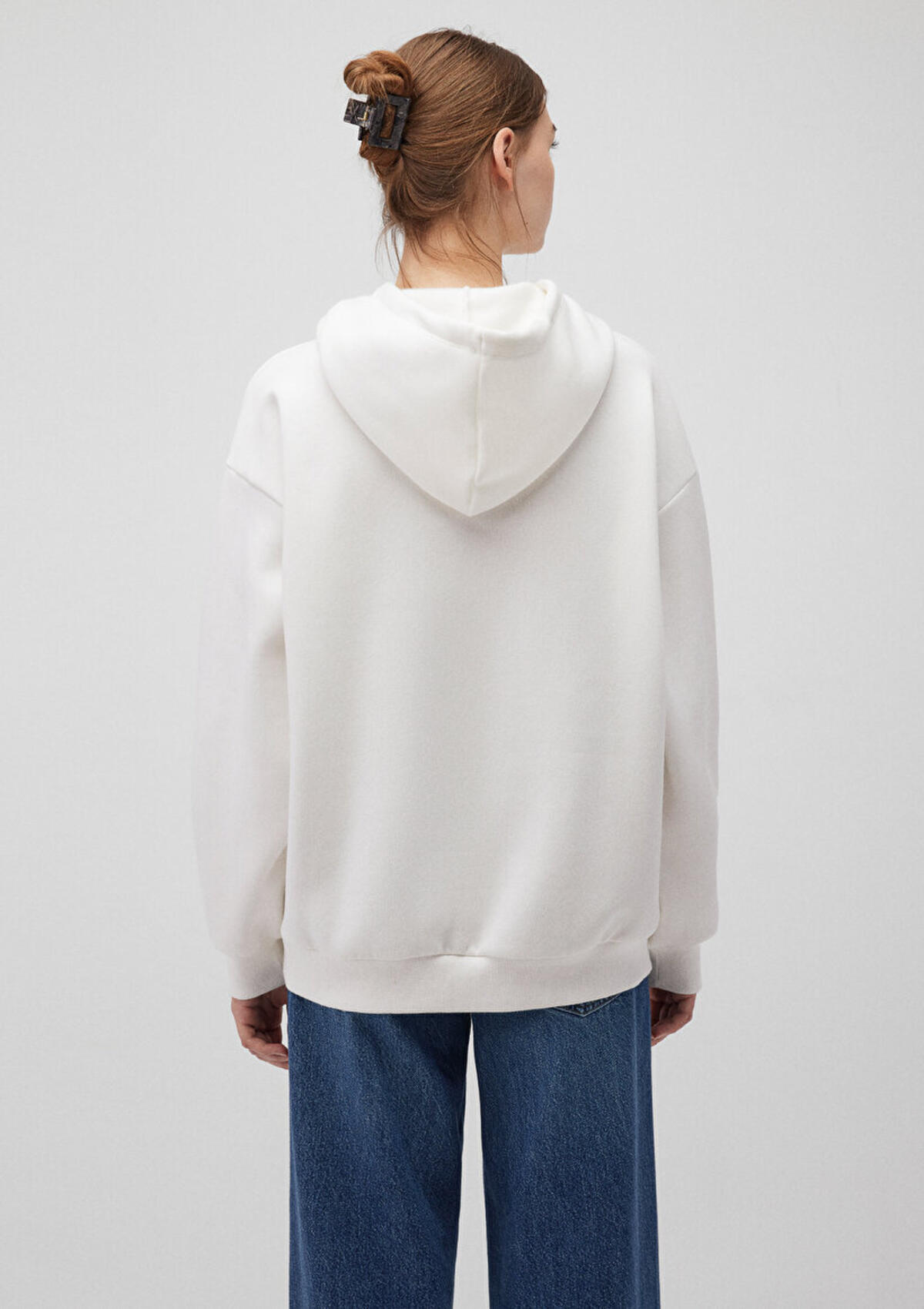 Mavi Sweatshirt M1600361-81964 Kırık Beyaz