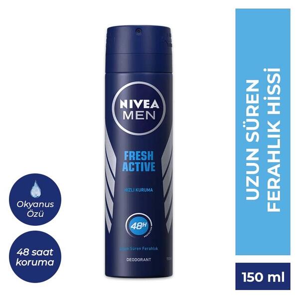 Nivea Men Erkek Deodorant Fresh Active 150Ml