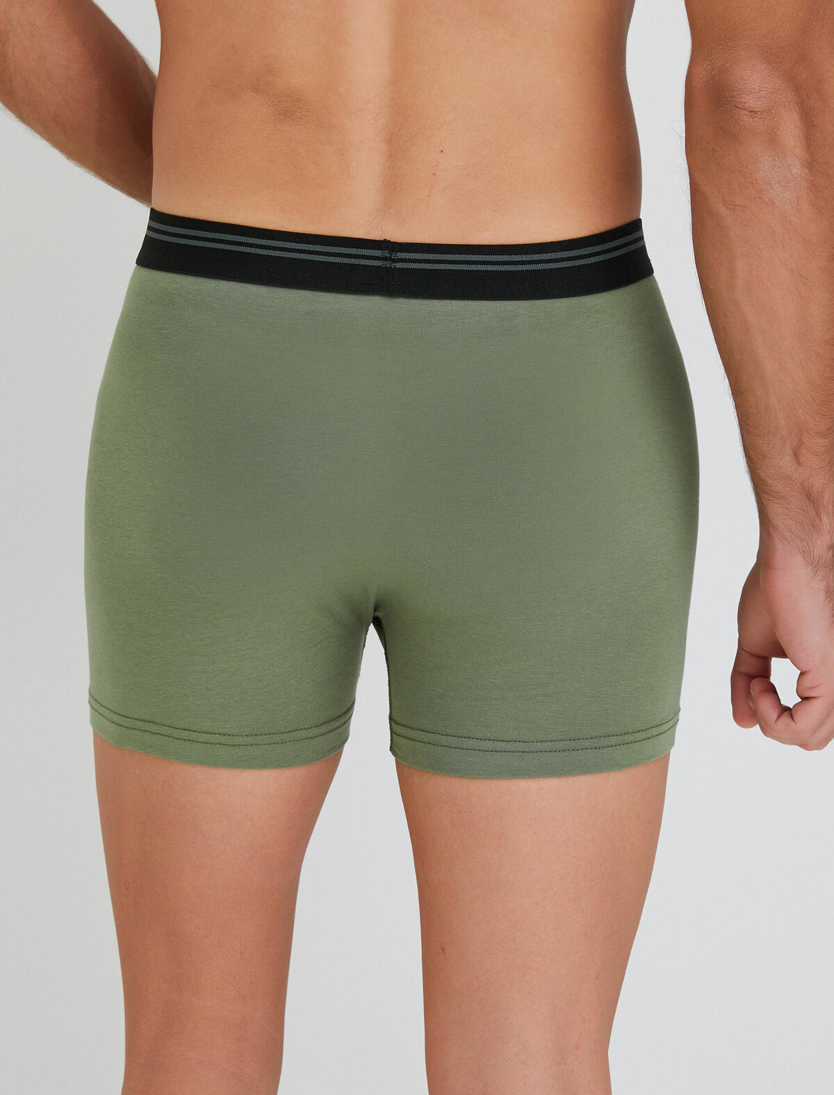 Koton Boxer 4WLM90010MK Yeşil Desenli