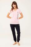 U.S. Polo Tişört V Yaka 16596 Pembe