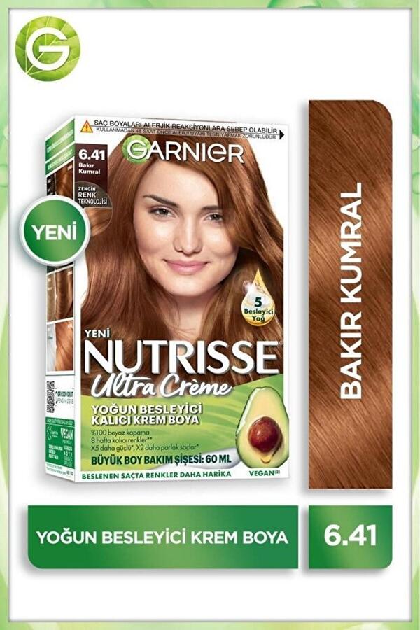 Garnier Saç Boyası Nutrisse Ultra Creme No:6.41 Bakır Kumral