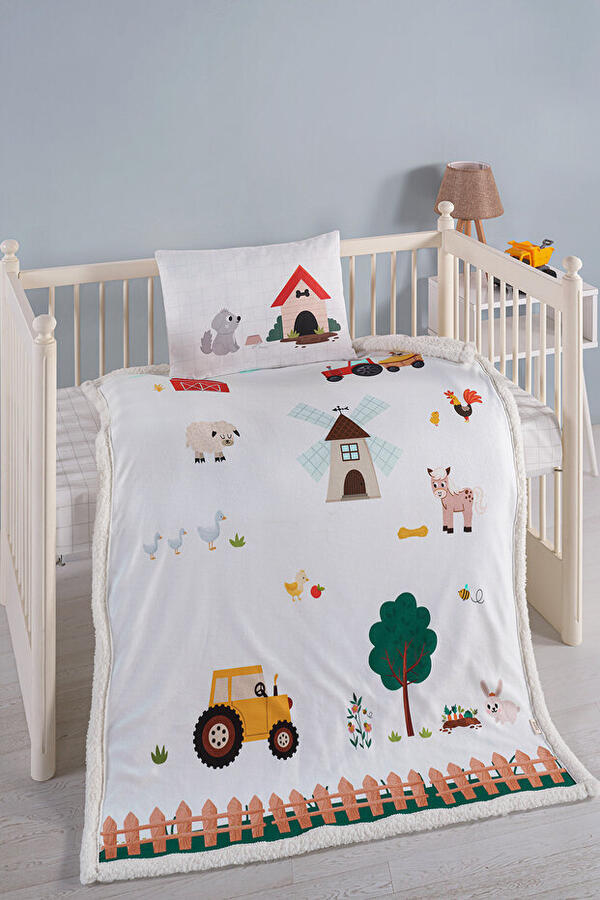 Kanz Battaniye Seti Bebek Polarlı (Knz-008) Farming