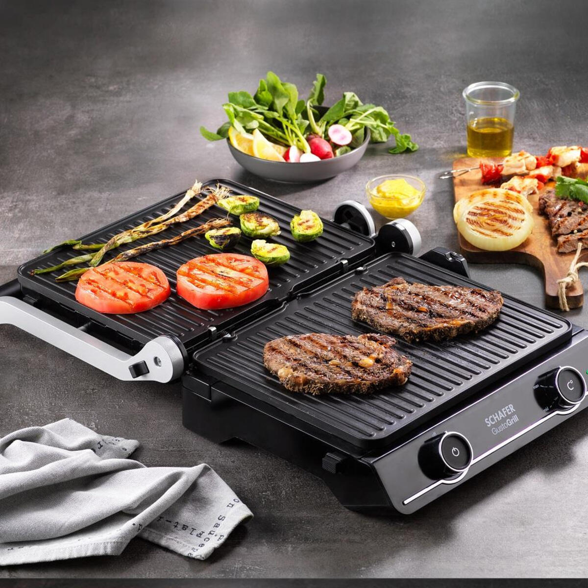 Schafer Tost Makinesi Gusto Grill Inox 2S251-25007-Inx01