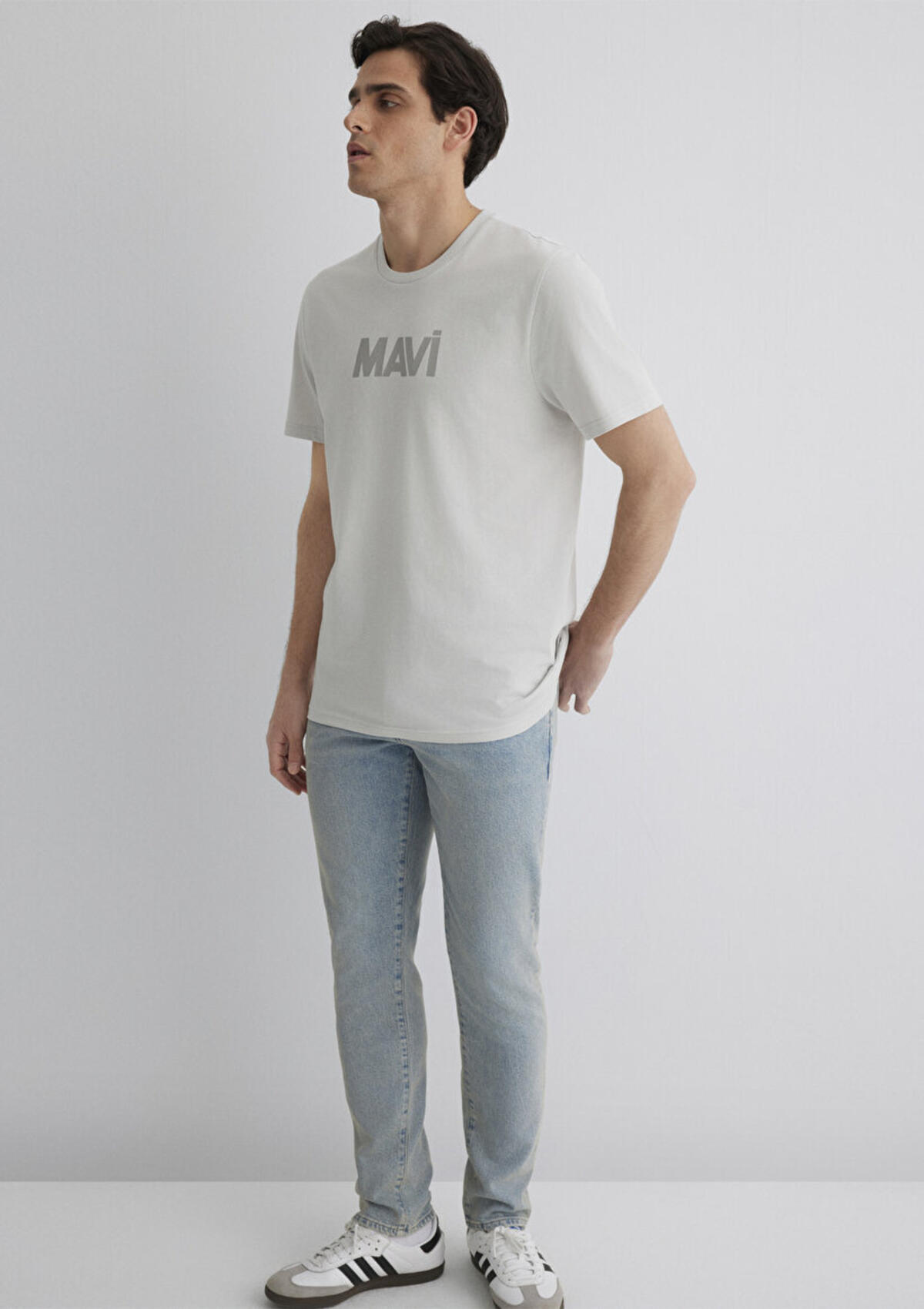 Mavi Tişört M066846-70080 Gri