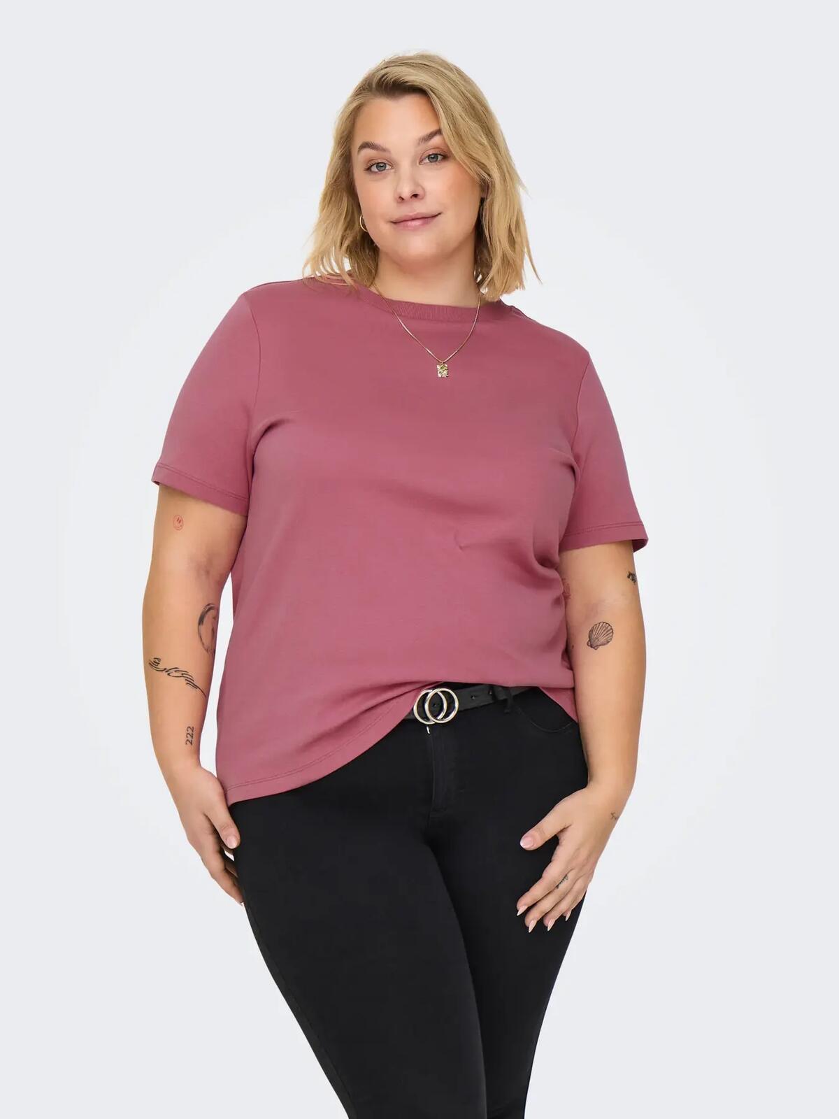 Only Carmakoma Tişört 15339889 Gülkurusu
