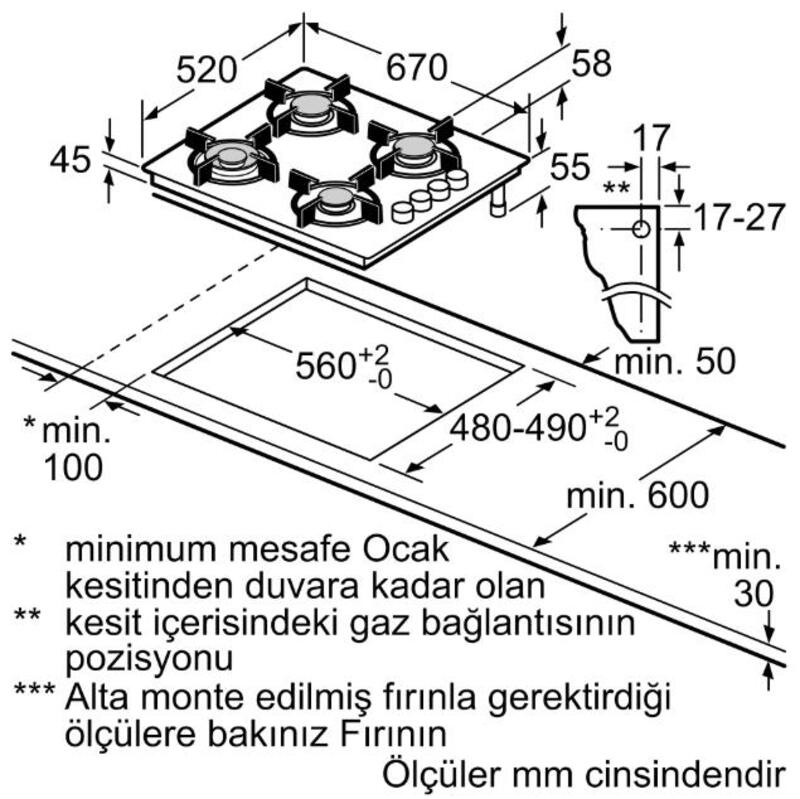 Siemens Ankastre Ocak EO7C2HP30O Beyaz(Dy)